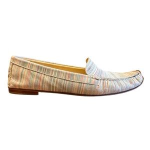 Ron White Striped Loafers